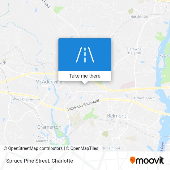 Mapa de Spruce Pine Street