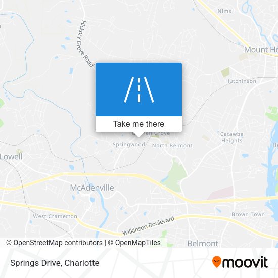 Mapa de Springs Drive