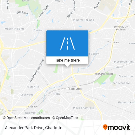 Mapa de Alexander Park Drive