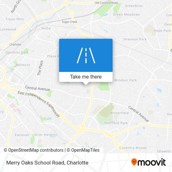 Merry Oaks School Road map