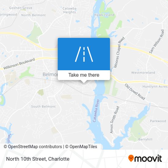 Mapa de North 10th Street