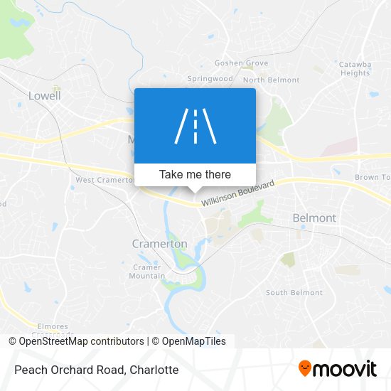 Mapa de Peach Orchard Road