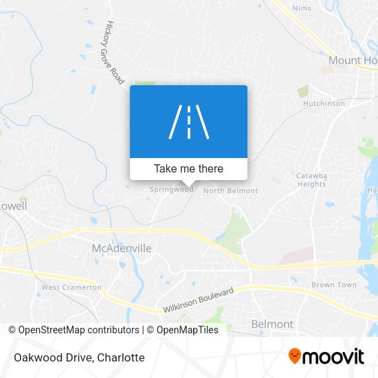 Mapa de Oakwood Drive