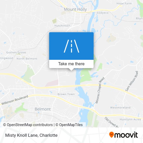 Misty Knoll Lane map