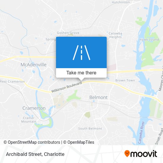 Mapa de Archibald Street