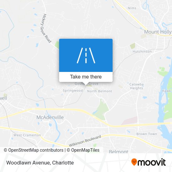 Mapa de Woodlawn Avenue