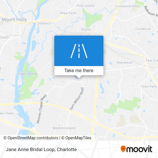 Jane Anne Bridal Loop map