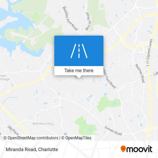 Mapa de Miranda Road