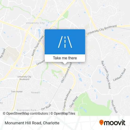 Monument Hill Road map