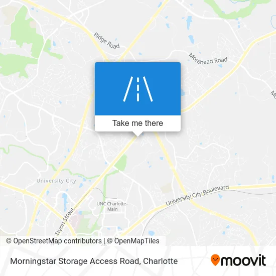 Morningstar Storage Access Road map