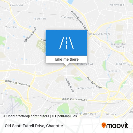 Old Scott Futrell Drive map