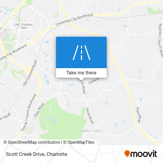 Scott Creek Drive map
