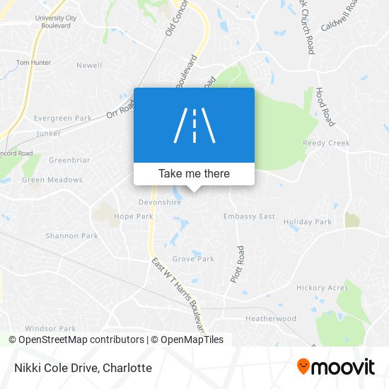 Nikki Cole Drive map