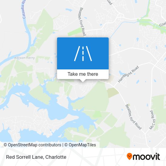 Red Sorrell Lane map