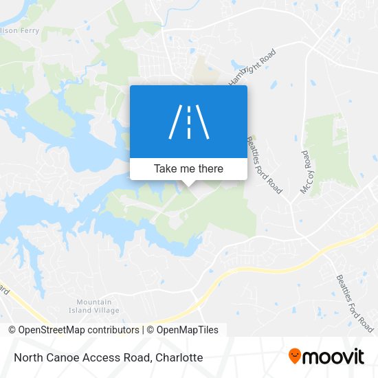 Mapa de North Canoe Access Road