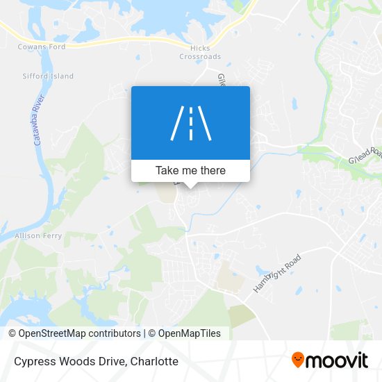 Cypress Woods Drive map