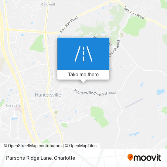 Mapa de Parsons Ridge Lane