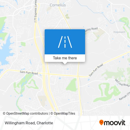Mapa de Willingham Road