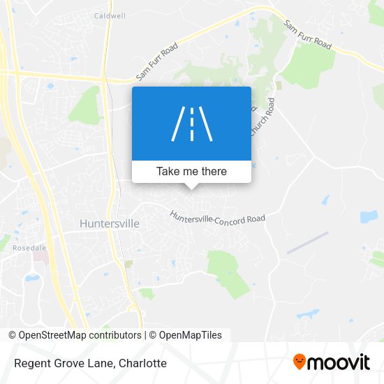 Regent Grove Lane map