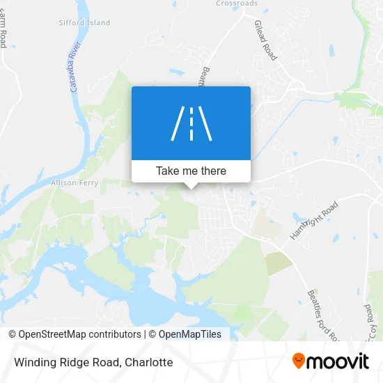 Winding Ridge Road map