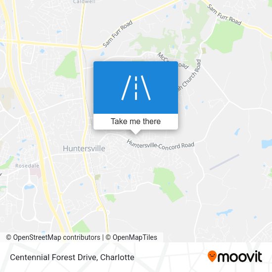 Centennial Forest Drive map