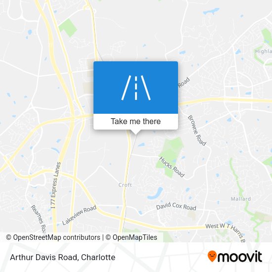 Mapa de Arthur Davis Road