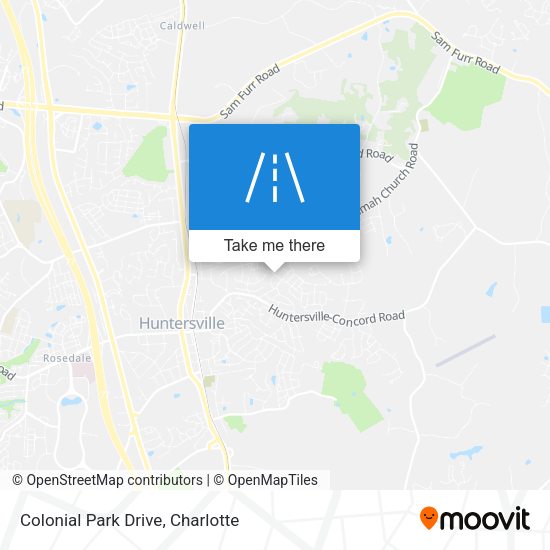 Colonial Park Drive map