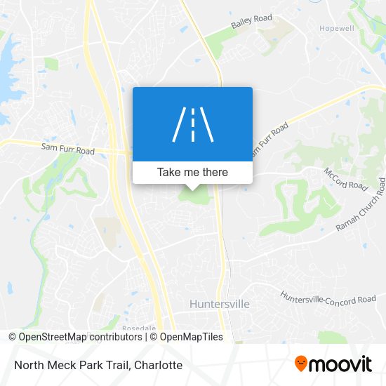 North Meck Park Trail map