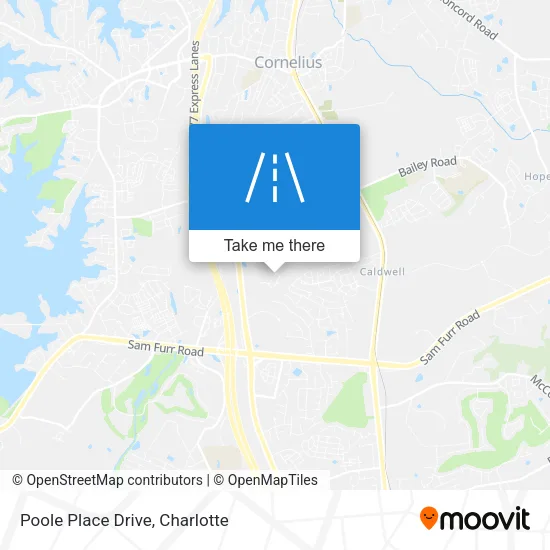Poole Place Drive map