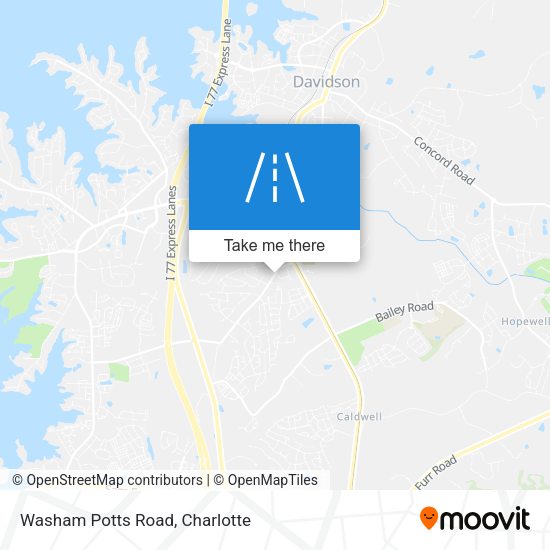 Mapa de Washam Potts Road