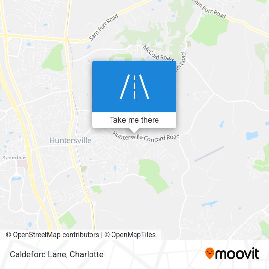 Mapa de Caldeford Lane