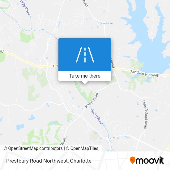 Prestbury Road Northwest map
