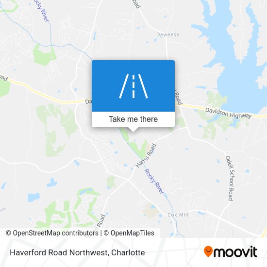 Mapa de Haverford Road Northwest