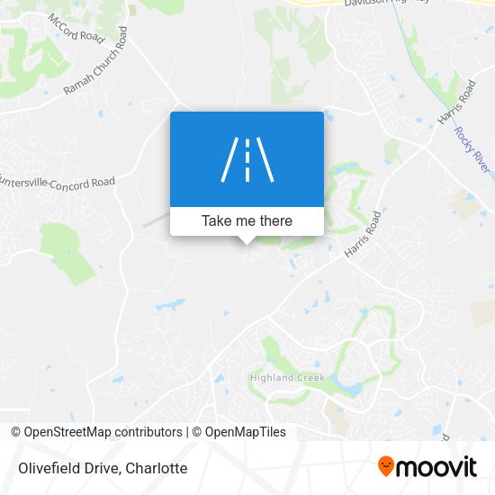 Olivefield Drive map