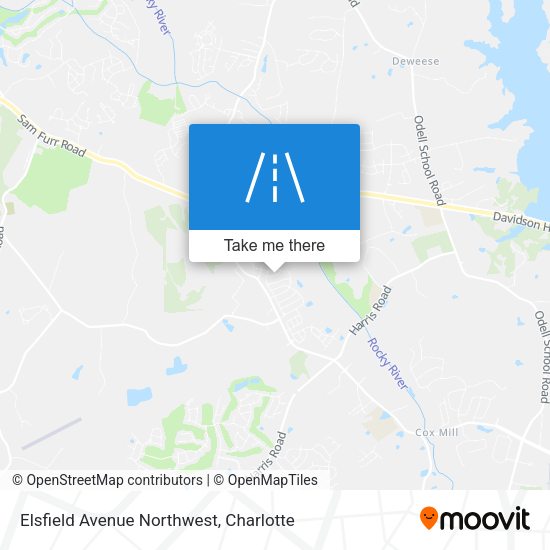 Mapa de Elsfield Avenue Northwest