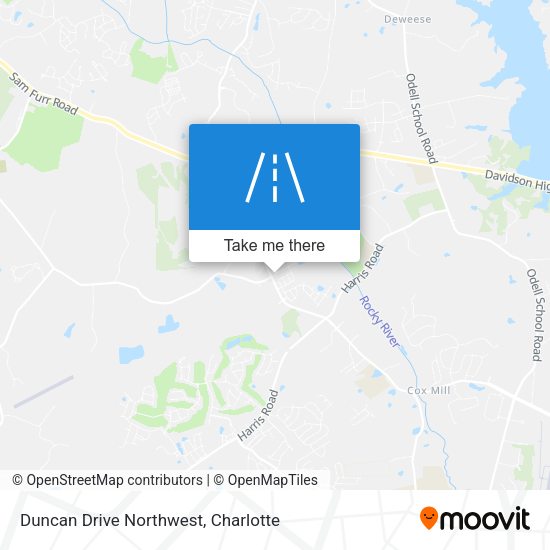 Duncan Drive Northwest map