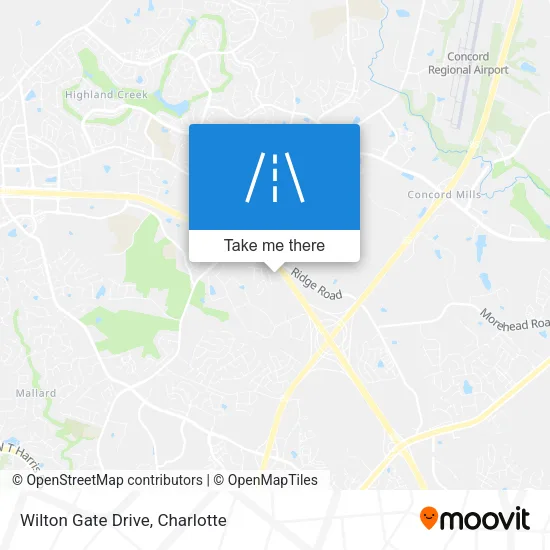 Wilton Gate Drive map