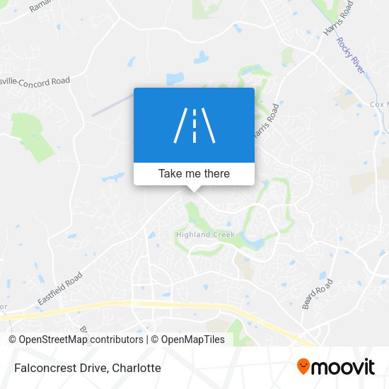 Falconcrest Drive map