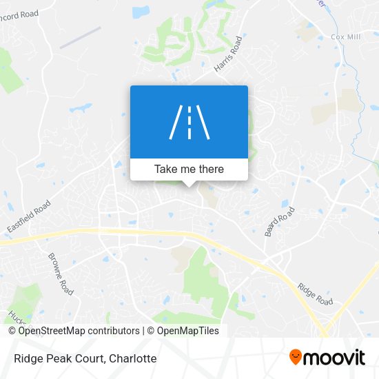 Ridge Peak Court map