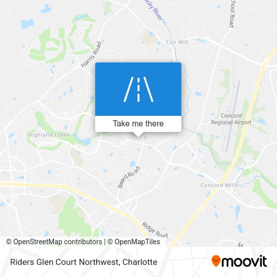 Mapa de Riders Glen Court Northwest