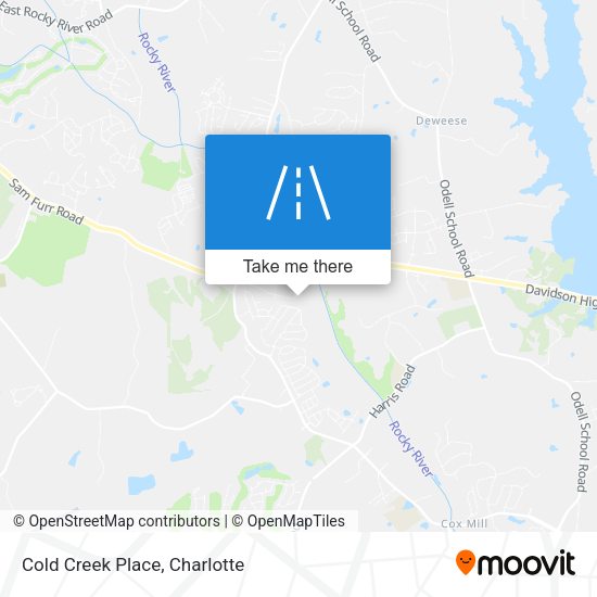 Cold Creek Place map
