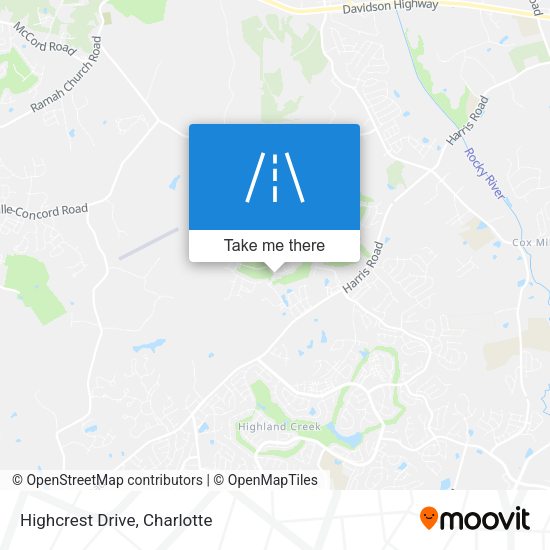 Mapa de Highcrest Drive