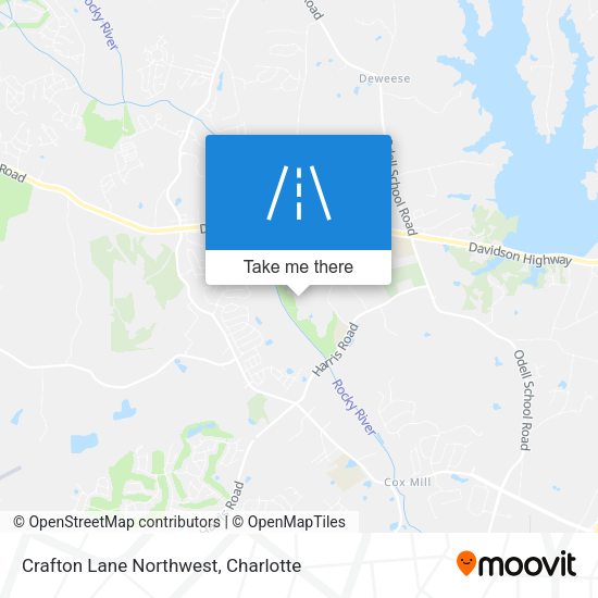 Crafton Lane Northwest map