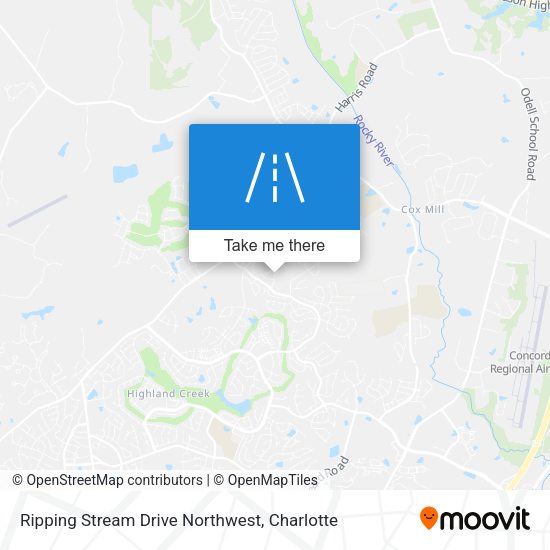 Ripping Stream Drive Northwest map