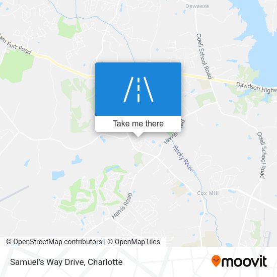 Samuel's Way Drive map