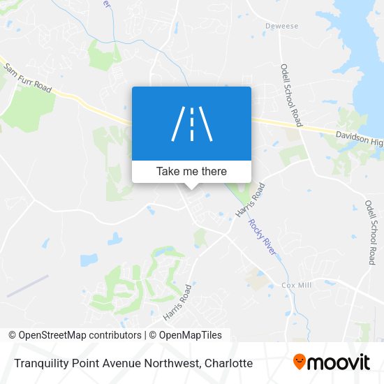 Mapa de Tranquility Point Avenue Northwest