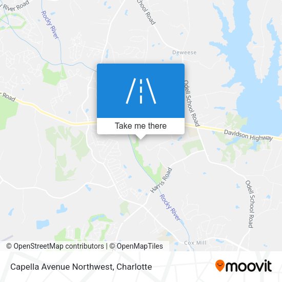Capella Avenue Northwest map