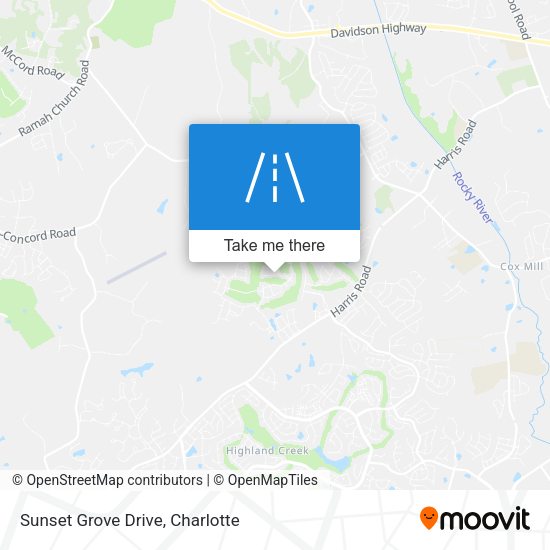 Mapa de Sunset Grove Drive