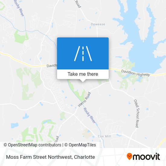 Moss Farm Street Northwest map