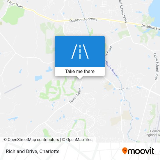 Mapa de Richland Drive
